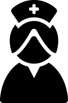 Nurse Silhouette Tracing Svg Vector, Free Vectors File